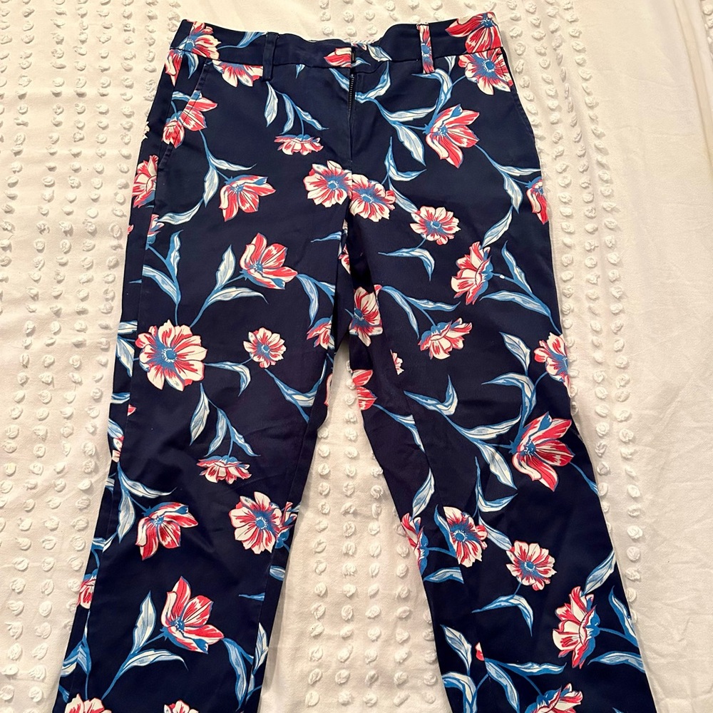 Lands End Floral Capris